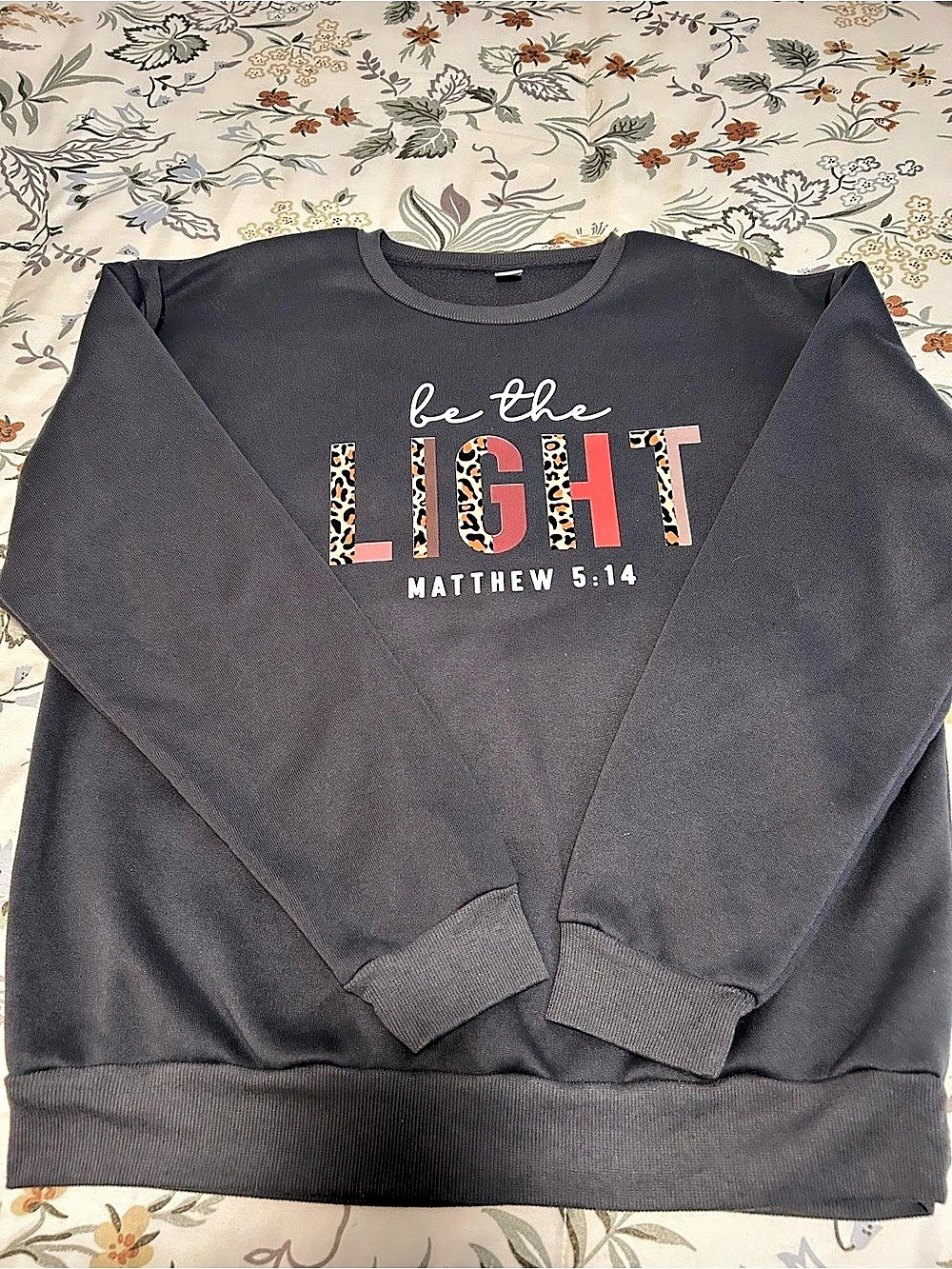 Graphic Sweatshirt in Gray Like New
